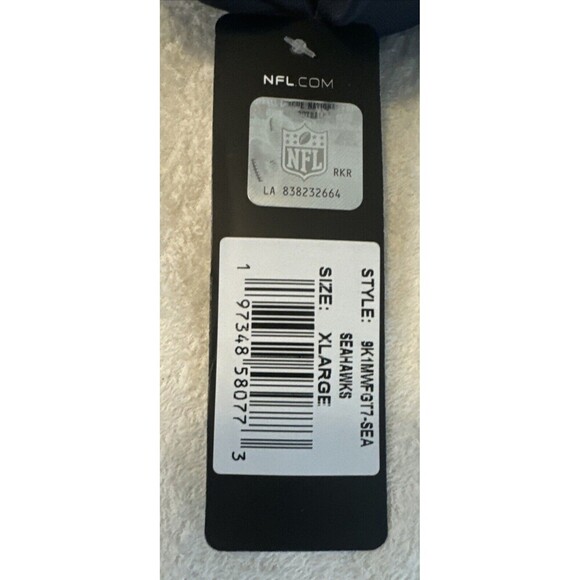 Seattle Seahawks Combine Training NFL Team Apparel Mens BLUE Hoodie Sz XL NEW - Picture 8 of 10